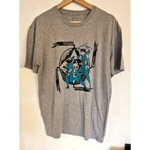 Next Level t-shirt men's size large Ninja Gray short sleeve